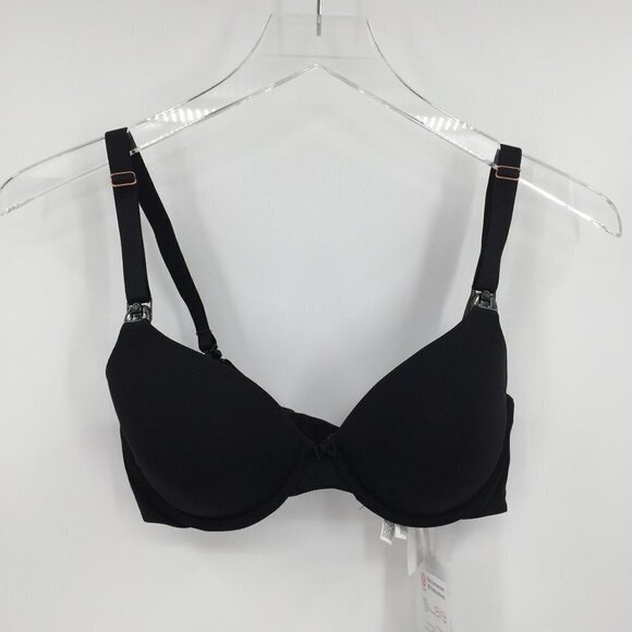 Bravado Belle Underwire nursing bra extender black pregnancy new 32C - Picture 2 of 6